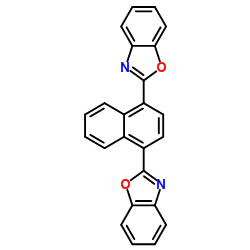 1,4-Bis(2-benzoxazolyl)naphthalene Structure