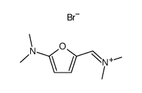 5-(N,N-dimethylamino)-2-furfurylidene-N,N-dimethylimmonium bromide结构式