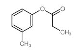 Propanoic acid, 3-methylphenyl ester Structure