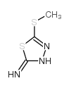 2-氨基-5-甲硫基-1,3,4-噻二唑结构式