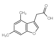 (4,6-二甲基-1-苯并呋喃-3-基)乙酸结构式
