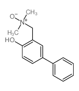 (2-hydroxy-5-phenyl-phenyl)methyl-dimethyl-oxido-azanium结构式