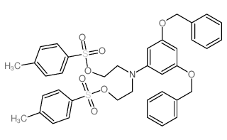 Ethanol,2,2'-[[3,5-bis(phenylmethoxy)phenyl]imino]bis-, bis(4-methylbenzenesulfonate)(ester) (9CI) Structure