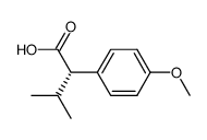 (S)-2-(4-methoxyphenyl)-3-methylbutyric acid Structure
