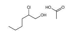 acetic acid,2-chlorohexan-1-ol结构式