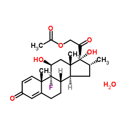 Dexamethasone acetate monohydrate Structure