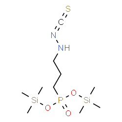 [3-(Isothiocyanatoamino)propyl]phosphonic acid bis(trimethylsilyl) ester Structure