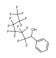 1-phenyl-2,2,3,3,4,4,5,5,6,6,7,7,7-tridecafluoroheptan-1-ol结构式