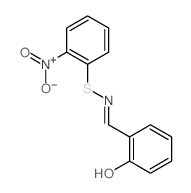 Benzenesulfenamide,N-[(2-hydroxyphenyl)methylene]-2-nitro-结构式