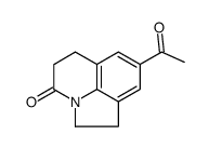 8-acetyl-1,2,5,6-tetrahydro-pyrrolo[3,2,1-ij]quinolin-4-one结构式