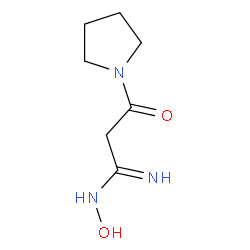 n-hydroxy-3-oxo-3-pyrrolidin-1-ylpropanimidamide Structure