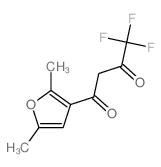 1,3-Butanedione,1-(2,5-dimethyl-3-furanyl)-4,4,4-trifluoro-结构式