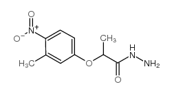 2-(3-甲基-4-硝基苯氧基)丙肼结构式