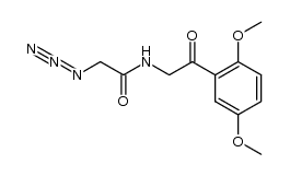 2-azido-N-(β-oxo-2',5'-dimethoxyphenethyl)acetamide Structure