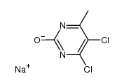 sodium salt of 2-hydroxy-4-methyl-5,6-dichloropyrimidine Structure
