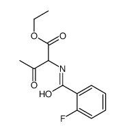 ethyl 2-[(2-fluorobenzoyl)amino]-3-oxobutanoate结构式
