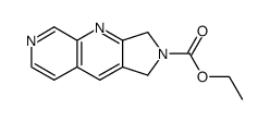 1,3-dihydro-pyrrolo[3,4-b][1,7]naphthyridine-2-carboxylic acid ethyl ester结构式