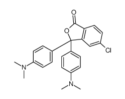 5-chloro-3,3-bis[4-(dimethylamino)phenyl]-2-benzofuran-1-one结构式
