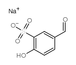 4-甲酰基-1-苯酚-2-磺酸钠结构式