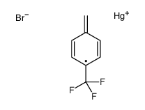 bromo-[[4-(trifluoromethyl)phenyl]methyl]mercury结构式