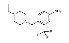 4-(4-乙基哌嗪-1-甲基)-3-三氟甲基苯胺结构式