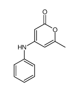 6-methyl-4-phenylamino-2H-pyran-2-one Structure
