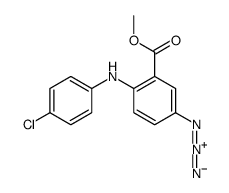 methyl 5-azido-2-(4-chloroanilino)benzoate结构式
