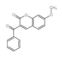3-苯甲酰基-7-甲氧基香豆素结构式