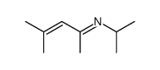 N-Isopropyl-4-methyl-3-penten-2-imin结构式