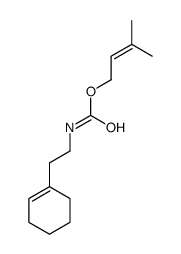 3-methylbut-2-enyl N-[2-(cyclohexen-1-yl)ethyl]carbamate结构式