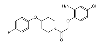 2-(2-amino-4-chlorophenoxy)-1-[4-(4-fluorophenoxy)piperidin-1-yl]ethanone Structure