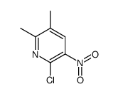 2-氯-5,6-二甲基-3-硝基吡啶结构式