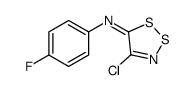 4-chloro-N-(4-fluorophenyl)dithiazol-5-imine结构式