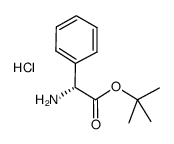 (R)-2-氨基-2-苯基乙酸叔丁酯结构式