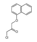 1-chloro-3-(1-naphthyloxy)-propan-2-one结构式