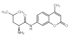 L-亮氨酸7-酰胺基-4-甲基香豆素结构式