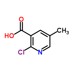 2-氯-5-甲基烟酸结构式