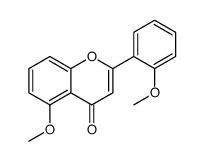 5-METHOXY-2-(2-METHOXYPHENYL)- 4H-1-BENZOPYRAN-4-ONE结构式