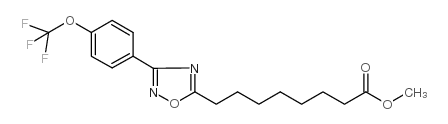 8-[3-[4-(三氟甲氧基)苯基]-1,2,4-噁二唑-5-基]辛酸甲酯结构式