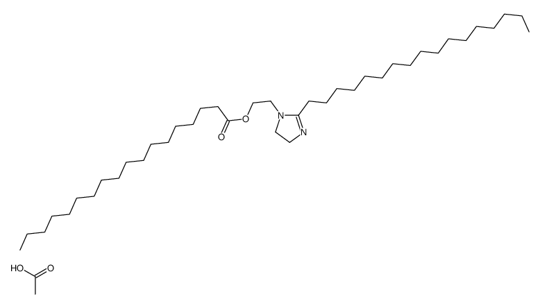 乙酸[1-(2-硬脂酰氧乙基)-2-十七烷基咪唑啉]酯结构式