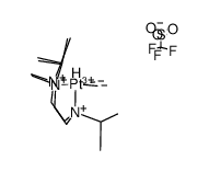 [PtHMe2(1,4,7-triisopropyl-1,4,7-triazacyclononane)](CF3S3) Structure