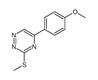 5-(4-甲氧基苯基)-3-(甲基硫代)-1,2,4-三嗪结构式
