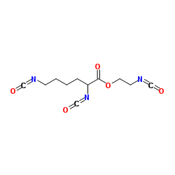 2-Isocyanatoethyl N2,N6-bis(oxomethylene)lysinate structure