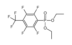 Diethyl [2,3,5,6-tetrafluoro-4-(trifluoromethyl)phenyl]phosphonat e结构式