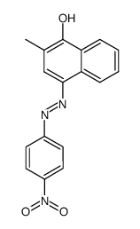 2-Methyl-4-(4-nitro-phenylazo)-[1]naphthol结构式