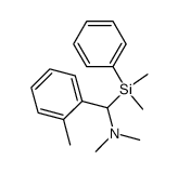 (Dimethylphenylsilyl)(o-methylphenyl)-N,N-dimethylmethanamine结构式
