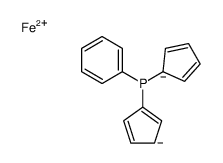 1,1-双(苯基亚膦基)二茂铁结构式