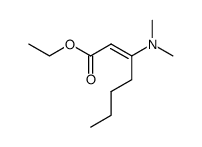 Ethyl 3-(N,N-Dimethylamino)-2-heptenoate结构式