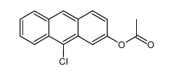 acetic acid-(9-chloro-[2]anthryl ester)结构式