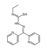 1-(dipyridin-2-ylmethylideneamino)-3-ethylthiourea结构式